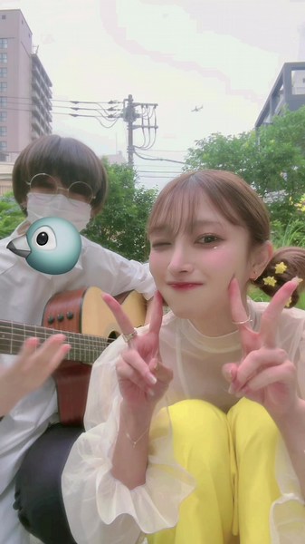 最後までみて！✈️ かなり時差投稿になっちゃったけど、大好きな歌！@🐦ギターのハト様🎸 | 弾いてみたリクエスト答えてる人 #都落ち歌ってみた #都落ち #ヨルシカ さん #歌ってみた #英里沙