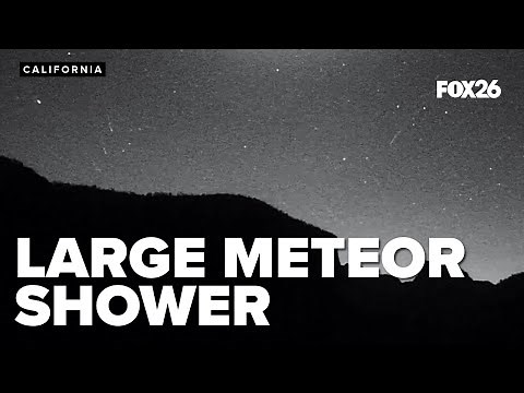 Spectacular Perseids meteor shower over Yosemite National Park