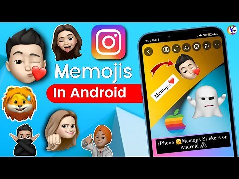 How to Add Memoji🔥 to Instagram Story Android ! iPhone Memoji for Android Instagram ! Memoji PNG