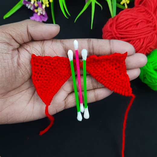 20K views · 113 reactions | Quick and easy to make strawberry using wool | DIY yarn strawberry making tricks | Rana Craft | Facebook