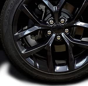 Wheel Rim Vinyl Decal, Universal Wheel Decals Stickers Wheel Rim Decal Stripes Racing Wheel Rim Stickers for 18" - 20" Wheels (Black)