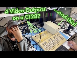 Commodore 128 Dual Digital Video Out with HDMI2RGB and LumaCode Saga #vintagecomputer #lumacode