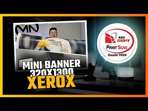 Como imprimir mini banner na Xerox. How to print mini banners on Xerox.