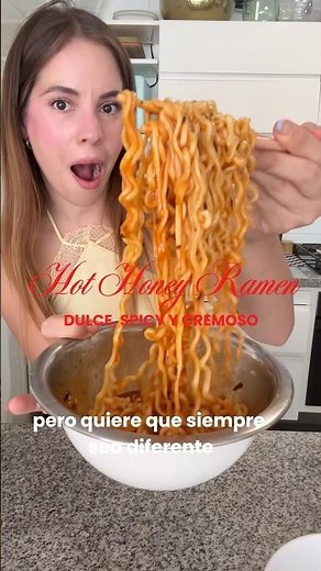 Hot honey ramen 🙂‍↕️ #easyrecipe #receta #recetasfaciles