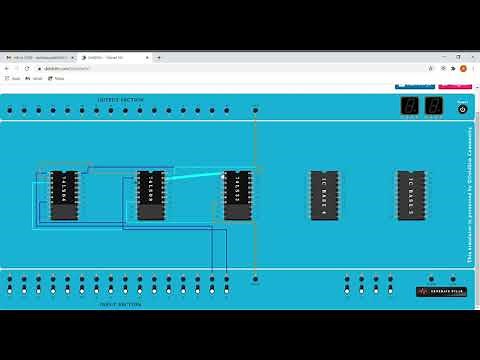 HALF ADDER ON DELD SIMULATOR |DeldSim |