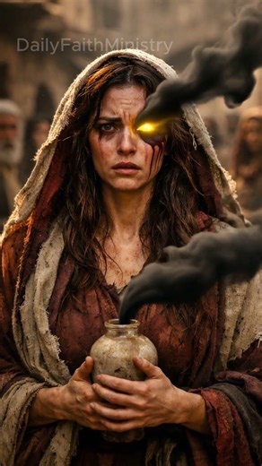 Why did 7 demons that tormented a woman flee terrified when they saw Jesus?