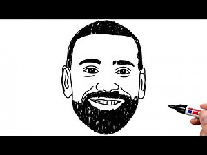 How to Draw Mohamed Salah