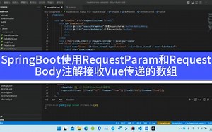 18-SpringBoot使用RequestParam和RequestBody注解接收Vue传递的数组-202304031251