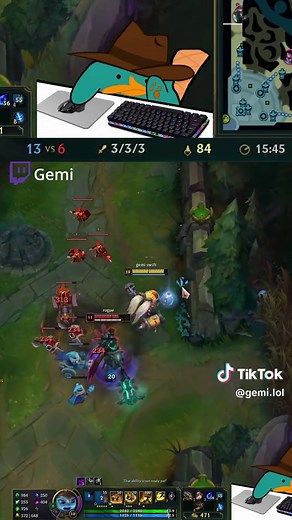 1v2 Demon Gemi Poppy League of Legends TikTok