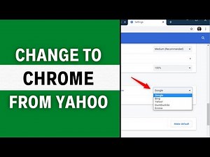 How to Change Yahoo to Google Chrome on PC (EASILY)