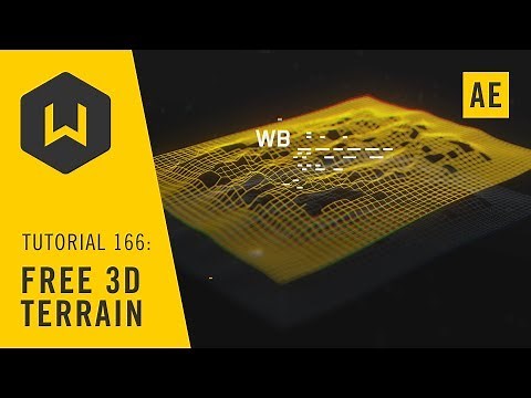 Make a 3D terrain with default After Effects plugins - Tutorial 166: Free 3D Terrain