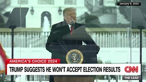 Trump suggests he won't accept 2024 election results