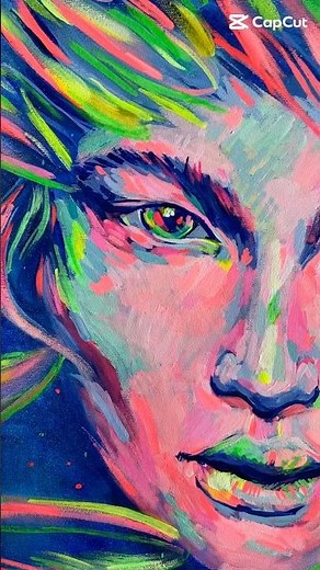 Savage – UV Painting Glow | Blacklight Art Timelapse #UVArt #oliviart #artist