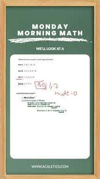 How to Find the Mode of A Data Set