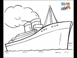 How To Draw Titanic ship Sinking. 🛳️🛳️. Step by step tutorial. (Focal pencil)