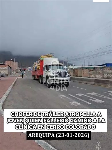 Tragedia en Arequipa: Joven atropellado por tráiler