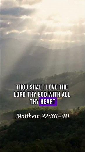The Greatest Commandment | Matthew 22:36–40