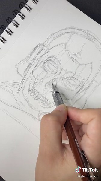 Drawing Ghost from Call of Duty: Modern Warfare - Art Tutorial