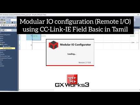 Modular I/O configuration using CC-Link-IE Field Basics in Tamil