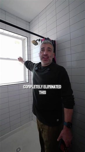 Never put windows in showers.