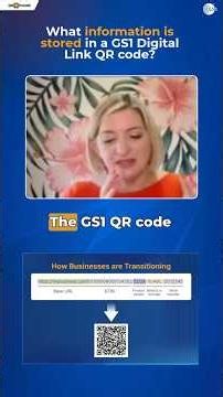 What information is stored in a GS1 Digital Link QR code?