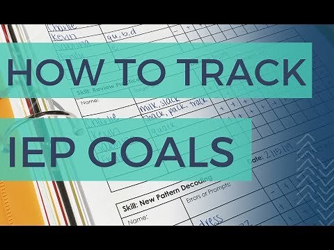 How To Track Student IEP Goals in a Comprehensive Goal Setting Workbook