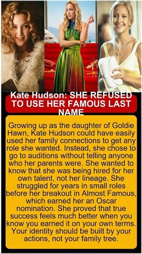 Kate Hudson Famous Last Name Almost Famous, life stories of celebrities