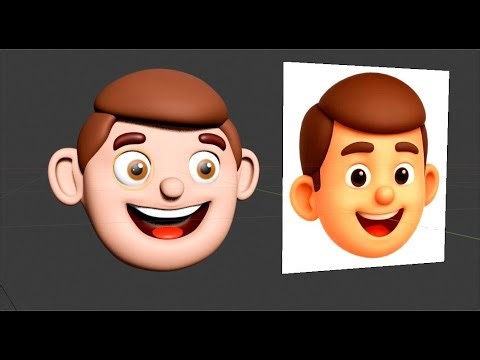 how to model cartoon face in 3d blender 77