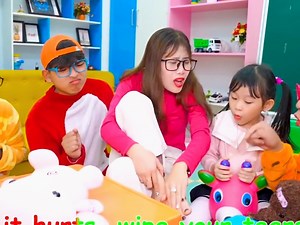 The boo boo song with diana family | Ly Ly and Diana