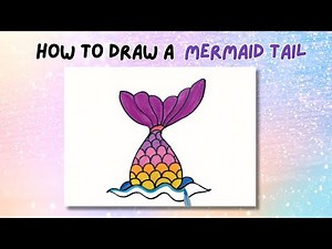 How To Draw A Mermaid Tail | Easy Step-by-Step Tutorial! #drawing #draw #art #kids