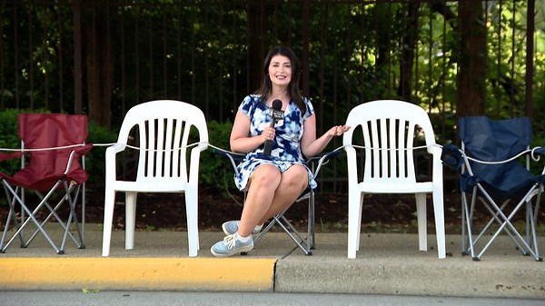 Chairs line the street as Canonsburg prepares for Fourth of July parade