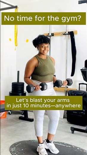 Stronger arms in just 10 minutes 💪 Perfect for busy days! Full workout in bio. #upperbodyworkout