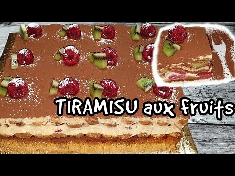 TIRAMISU aux fruits Facile et Inratable