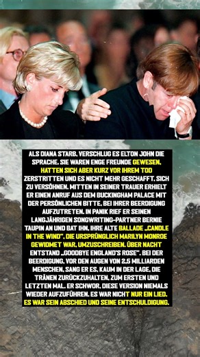 Elton John trauerte sehr um den Tod von Diana