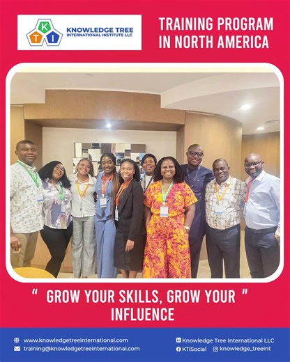 🌎 𝗛𝗶𝗴𝗵𝗹𝗶𝗴𝗵𝘁𝘀 𝗳𝗿𝗼𝗺 𝗡𝗼𝗿𝘁𝗵 𝗔𝗺𝗲𝗿𝗶𝗰𝗮! Our just ended 𝗡𝗼𝗿𝘁𝗵 𝗔𝗺𝗲𝗿𝗶𝗰𝗮 𝗧𝗿𝗮𝗶𝗻𝗶𝗻𝗴 𝗣𝗿𝗼𝗴𝗿𝗮𝗺 was a powerful blend of practical learning, real-world insights, and unforgettable experiences. From intensive classroom sessions to hands-on activities and international networking, our delegates gained the skills, confidence, and exposure they need to excel in their professions. 𝗞𝗻𝗼𝘄𝗹𝗲𝗱𝗴𝗲 𝗧𝗿𝗲𝗲 𝗜𝗻𝘁𝗲𝗿𝗻𝗮𝘁𝗶𝗼𝗻𝗮𝗹 𝗟𝗟𝗖 continues to shape lead
