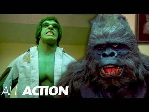 The Incredible Hulk Fights A Gorilla | The Incredible Hulk | All Action