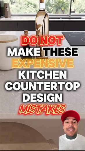 Everyone worries about which kitchen countertops to choose — quartz, marble, granite, quartzite — but nobody talks about how to design them correctly. And that’s where most kitchen design mistakes happen. The truth is, you can spend a fortune on kitchen countertops and still have a space that doesn’t feel right. Because perfect kitchen design isn’t just about materials — it’s about proportion, flow, light, and rhythm. I see it all the time: the vein direction that runs against the sightline, the