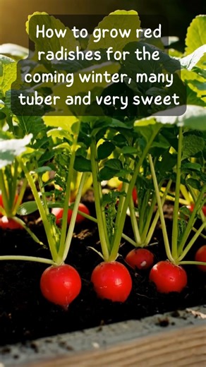 How to grow red radishes for the coming winter, many tuber and very sweet | Life Simplified | Facebook