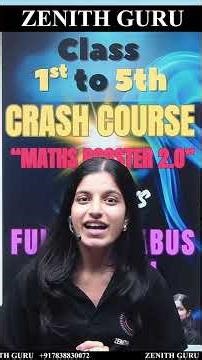 Score High! Class 1st to 5th Full Syllabus Revision Course | "Maths Booster 2.O"