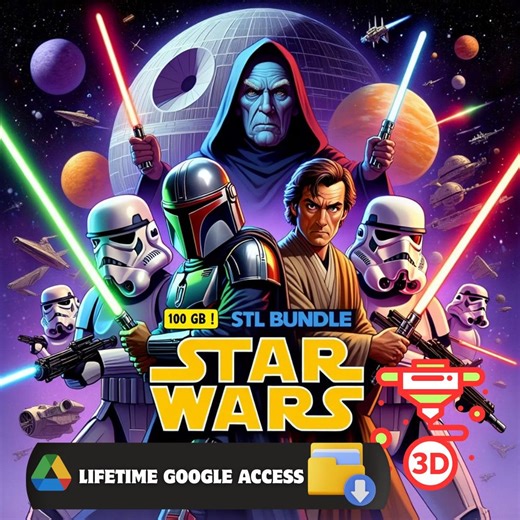 Star Wars 3D STL Pack - Over 100 GB | 3D Models File Collection | Digital Download - Etsy