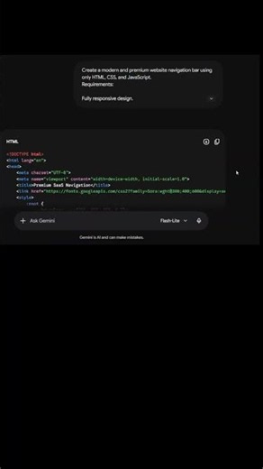 How to create a Modern Responsive Navbar Using AI 🤯