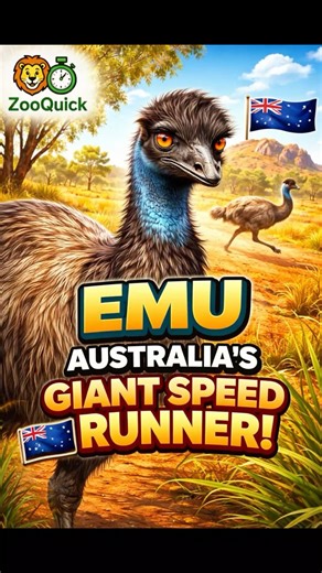 Emu: Australia’s Giant Speed Runner 🐦🇦🇺