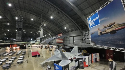 The General Atomics Aeronautical Systems YMQ-9 Reaper and the Northrop Grumman RQ-4 Global Hawk are both on display in the museum's second building! The Reaper on display (S/N 02-4002) is one of the two pre-production YMQ-9s sent to Afghanistan. This aircraft was used for the initial weapons testing, flew 14 missions for the Department of Homeland Defense during October-November 2003, and it was the first Reaper to fly in Afghanistan. The Global Hawk on display was the third prototype built. Des