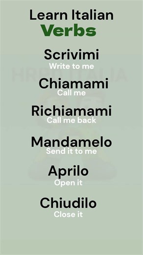 learn italian Verbs | Easy way to learn Italian | Italian lesson For beginners #learnitalian
