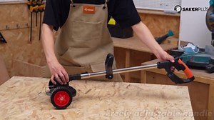 24V Cordless Weed Wacker, Electric Grass Trimmer Weed Eater with 2 Batteries