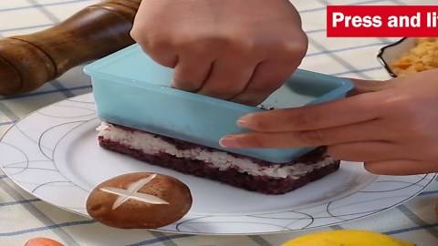 Spam Musubi Mold and Slicer Kit - Onigiri Maker, Egg Cutter for Boiled Eggs, Cheese, Strawberry, Apple, Luncheon Meat, Hot Dog Slicer - White