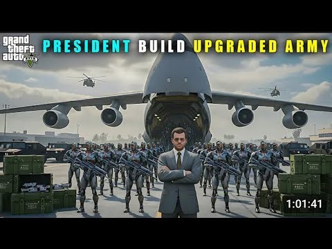 GTA : PRESIDENT MICHEL BUILD NEW UPGRADED CYBORG ARMY / #bbgaming / #gta5
