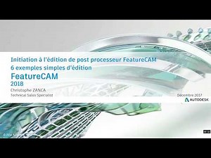webinar Trucs et Astuces FeatureCam : initiation à l'édition de post processeur