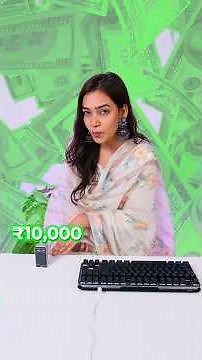 ₹100 vs ₹10000 Laser Keyboard 😳 #tech