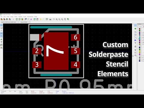 KiCad 5.0 - Custom Solderpaste Stencil Elements